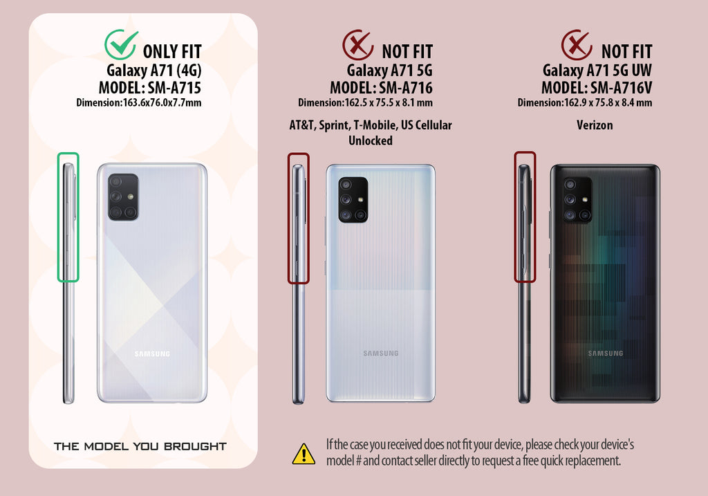 MARBLE - 2019 Samsung Galaxy A71 4G Case