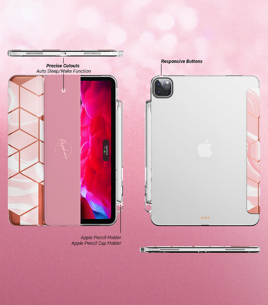 MARBLE LITE - 2020 & 2018 Apple iPad Pro 11 Smart Cover Case