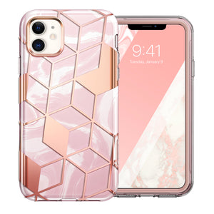 2020 Apple iPhone 12 / 12 Pro Marble Bumper Case with Built-in-Screen  Protector – thepopshine