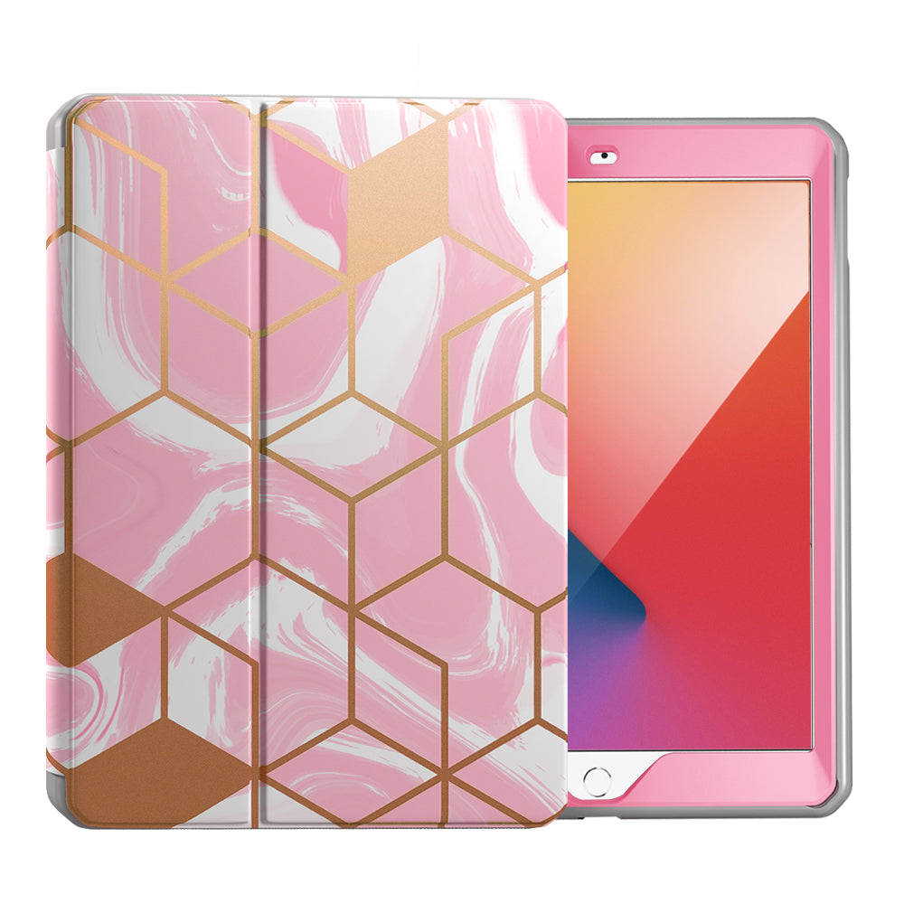 MARBLE - Apple iPad 10.2  2021/2020/2019 (9 & 8 & 7 Generation) Case with Screen Protector